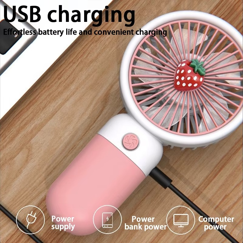 USB Rechargeable Mini Fan – Handheld & Desk Cooling Fan