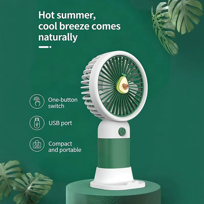 USB Rechargeable Mini Fan – Handheld & Desk Cooling Fan