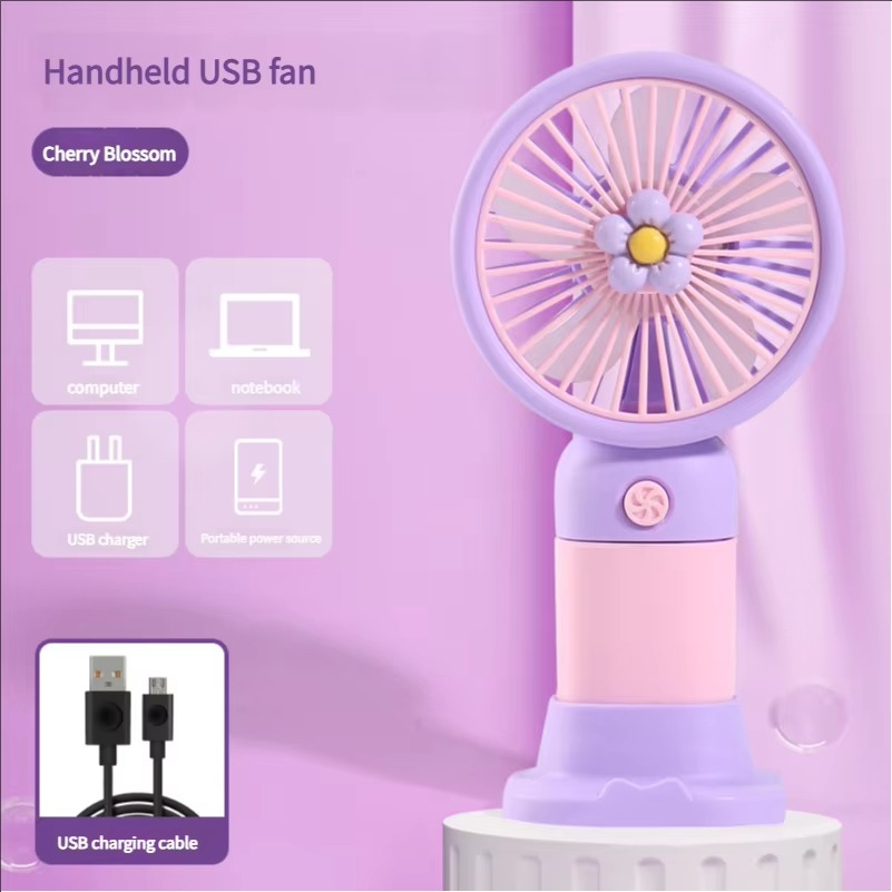 USB Rechargeable Mini Fan – Handheld & Desk Cooling Fan